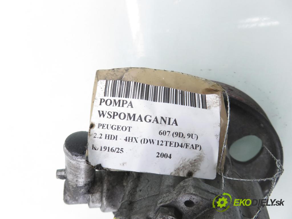 PEUGEOT 607 (9D, 9U) SEDAN 2004 98,00 2.2 HDI - 4HX (DW12TED4/FAP) 2179,00 Pumpa servočerpadlo  (Servočerpadlo)