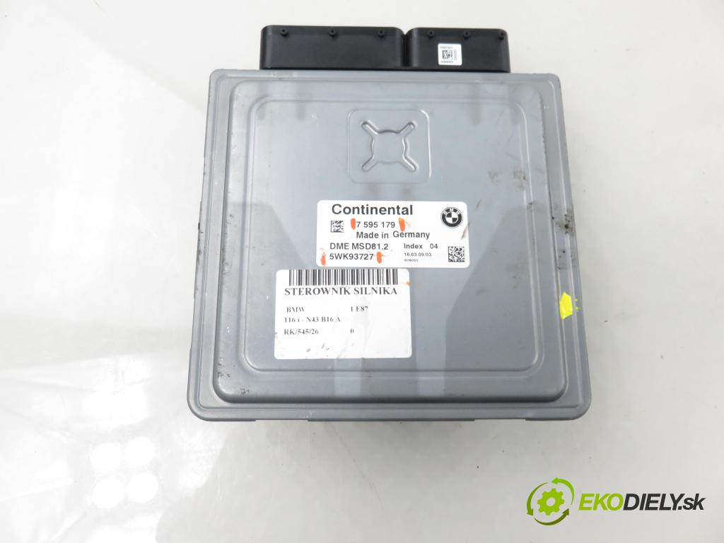 BMW 1 (E87) HB 2009 89,00 116 i - N43 B16 A 1599,00 spinačka / imobilizéra IMMO / Riadiaca jednotka 5WK93727 ; 9147226 ; 6954717