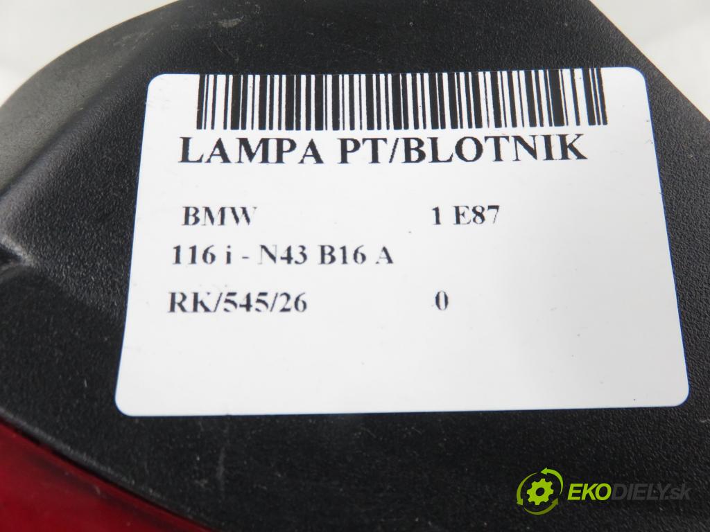 BMW 1 (E87) HB 2009 89,00 116 i - N43 B16 A 1599,00 světlo pravé zadní 7164856