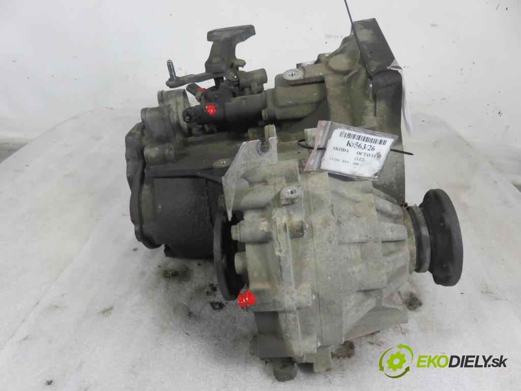 SKODA OCTAVIA II (1Z3) LIFTBACK 2008 77,00 1.9 TDI - BXE 1896,00 Prevodovka MANUALNA JCR