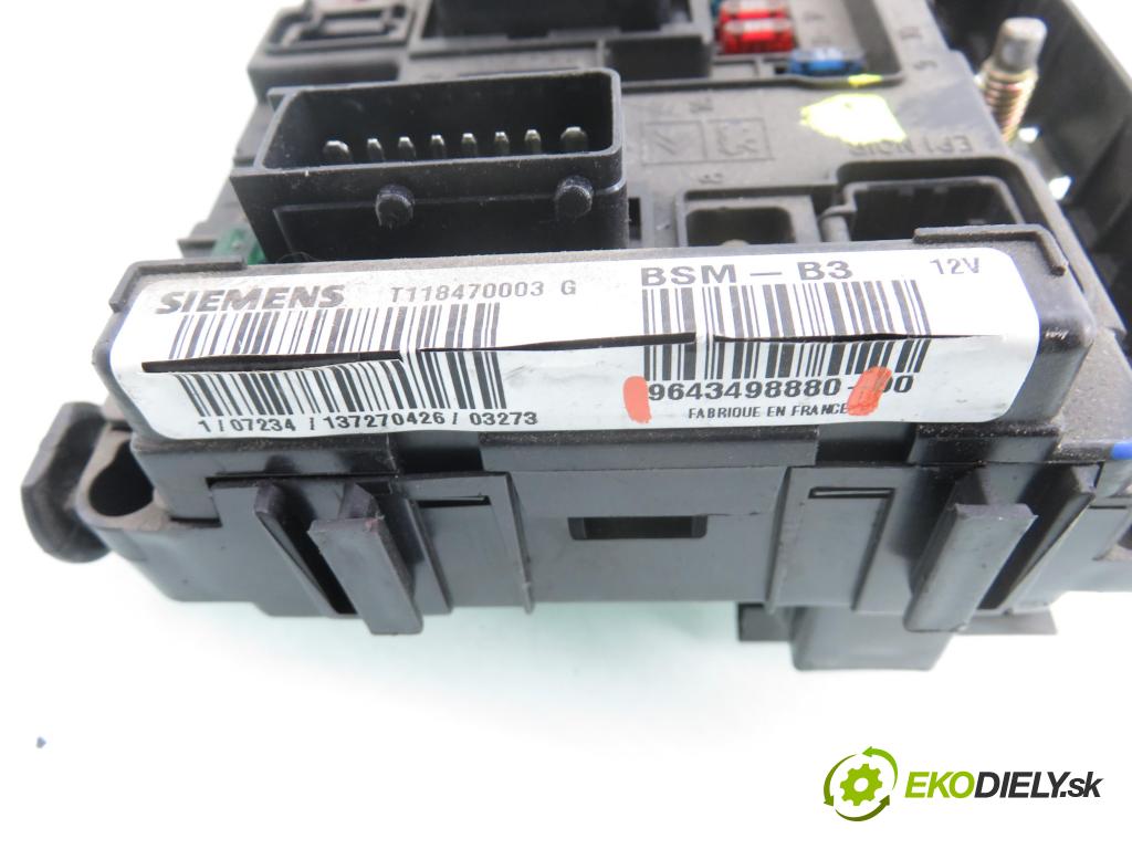 CITROEN C3 I (FC_) HB 2003 44,00 1.1 i - HFX (TU1A) 1124,00 MODUL BSI 9650585880