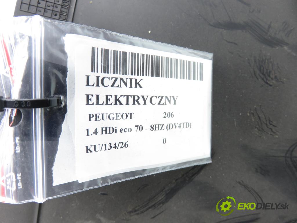 PEUGEOT 206 liftback (2A/C) HB 2005 50,00 1.4 HDi 8V 70 - 8HZ 1398,00 Prístrojovka elektrický 9656696080
