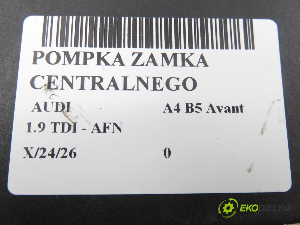 AUDI A4 Avant (8D5, B5) KOMBI 1999 81,00 1.9 TDI - AFN 1896,00 pumpa zámku centrálneho 8L0862257K