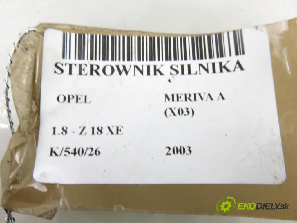 OPEL MERIVA A nadwozie wielkoprzestrzenne (MPV) (X03) MINIVAN 2003 92,00 1.8 - Z 18 XE 1796,00 řídící jednotka motora 13105214 ; 5WK91716