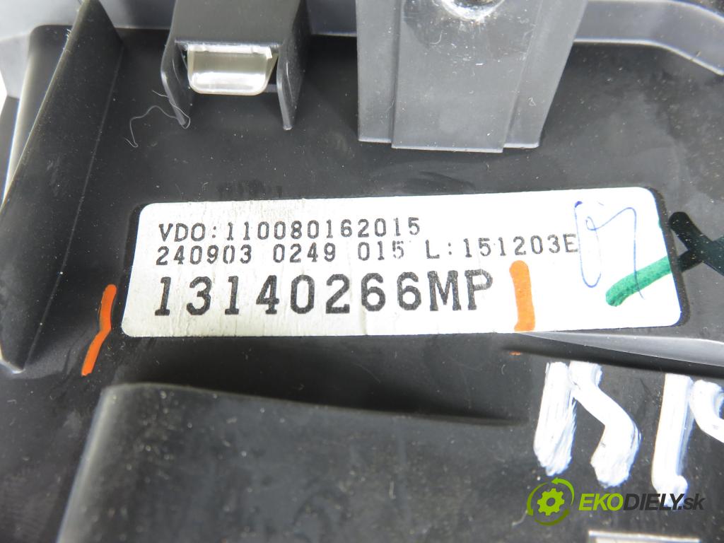 OPEL MERIVA A nadwozie wielkoprzestrzenne (MPV) (X03) MINIVAN 2003 92,00 1.8 - Z 18 XE 1796,00 Prístrojovka elektrický 13140266MP