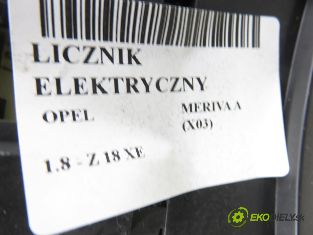 OPEL MERIVA A nadwozie wielkoprzestrzenne (MPV) (X03) MINIVAN 2003 92,00 1.8 - Z 18 XE 1796,00 Prístrojovka elektrický 13140266MP