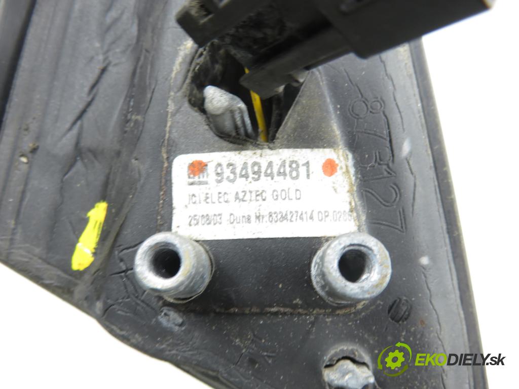 OPEL MERIVA A nadwozie wielkoprzestrzenne (MPV) (X03) MINIVAN 2003 92,00 1.8 - Z 18 XE 1796,00 zpětné zrcátko LE 93494481