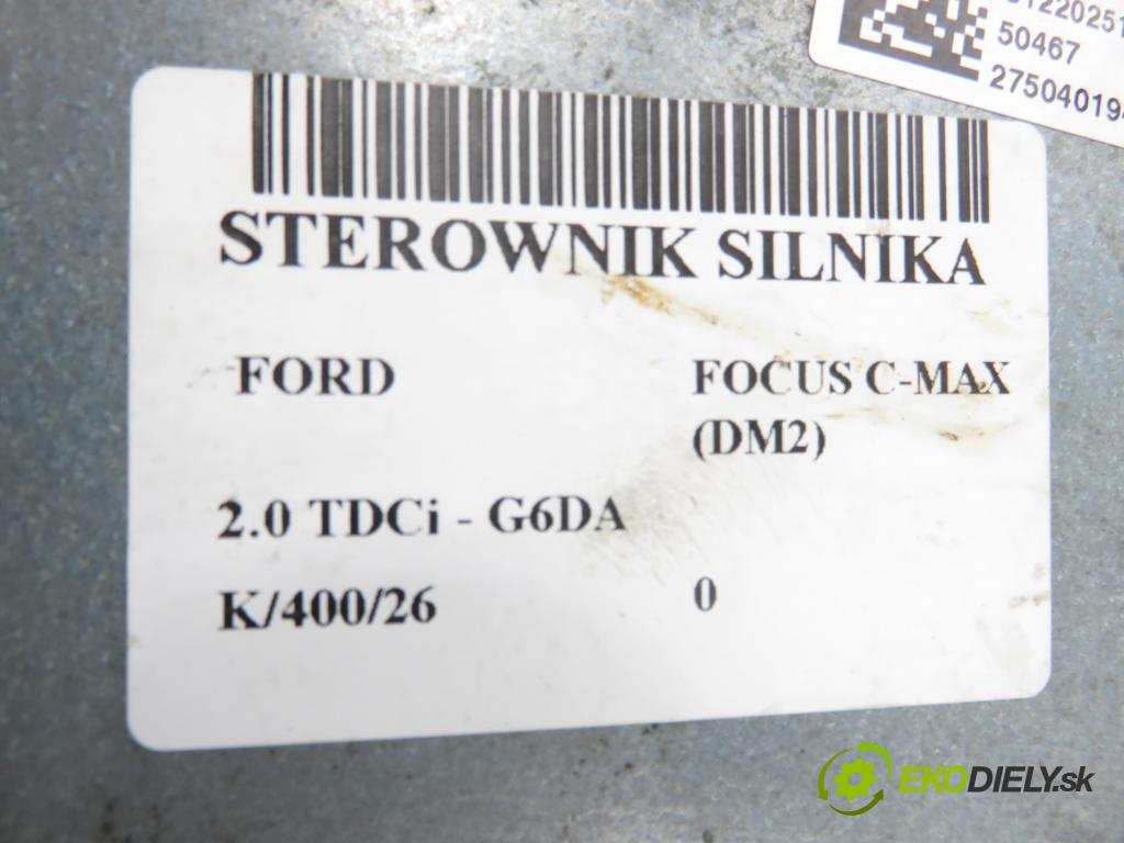FORD FOCUS C-MAX (DM2) MINIVAN 2007 100,00 2.0 TDCi - G6DA 1997,00 Riadiaca jednotka Motor 6M5112A650AEA ; 5WS40557AT