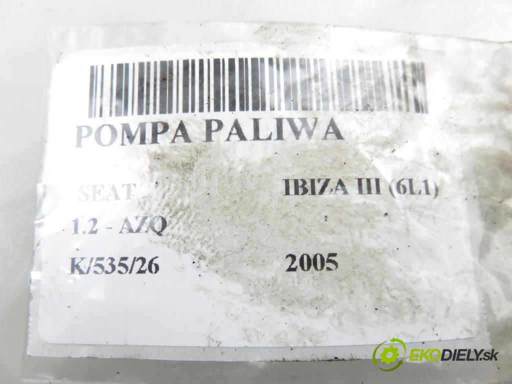 SEAT IBIZA III (6L1) HB 2005 47,00 1.2 12V - AZQ 1198,00 Pumpa paliva 6Q0919051F ; A2C53021868
