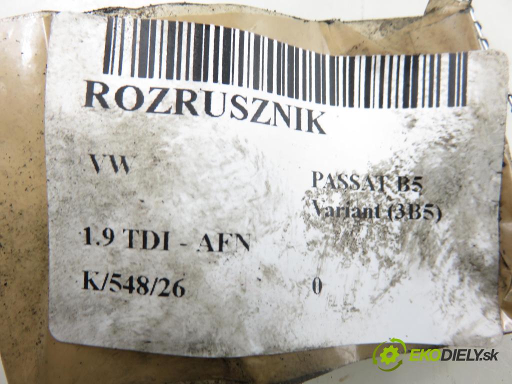 VW PASSAT B5 Variant (3B5) KOMBI 1998 81,00 1.9 TDI 110 - AFN 1896,00 Štartér 068911024C ; 0001110122 ; 0001110123 (Štartér)
