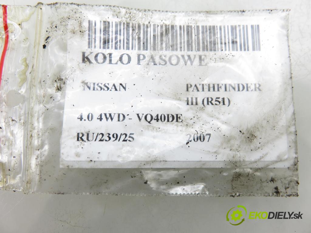 NISSAN PATHFINDER III (R51) TERENOWY 2007 198,00 4.0 4WD 269 - VQ40DE 3954,00 řemenice kolová Vačkového hřídele / kliky