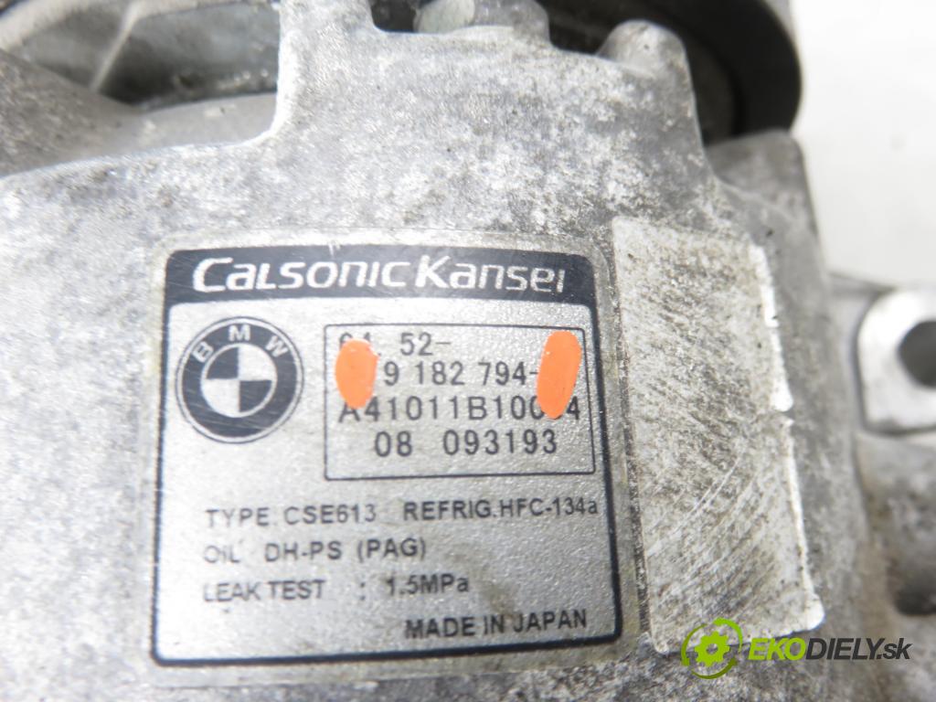 BMW 1 (E87) HB 2009 89,00 116 i - N43 B16 A 1599,00 KOMPRESOR: klimatizácie 9182794 (Kompresor klimatizácie)