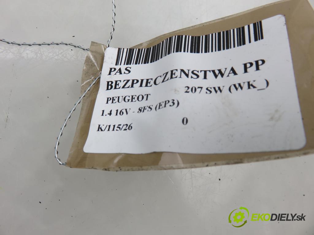 PEUGEOT 207 SW (WK_) KOMBI 2008 70,00 1.4 16V - 8FS (EP3) 1397,00 Držiak bezpečnostný PP
