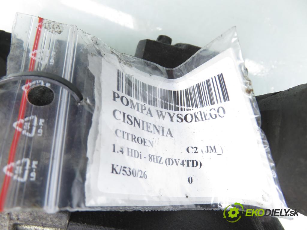 CITROEN C2 (JM_) HB 2006 50,00 1.4 HDi 68 8V - 8HZ 1398,00 Pumpa vysokého tlaku 9658176080 ; A2C20000727 ; 5WS40008