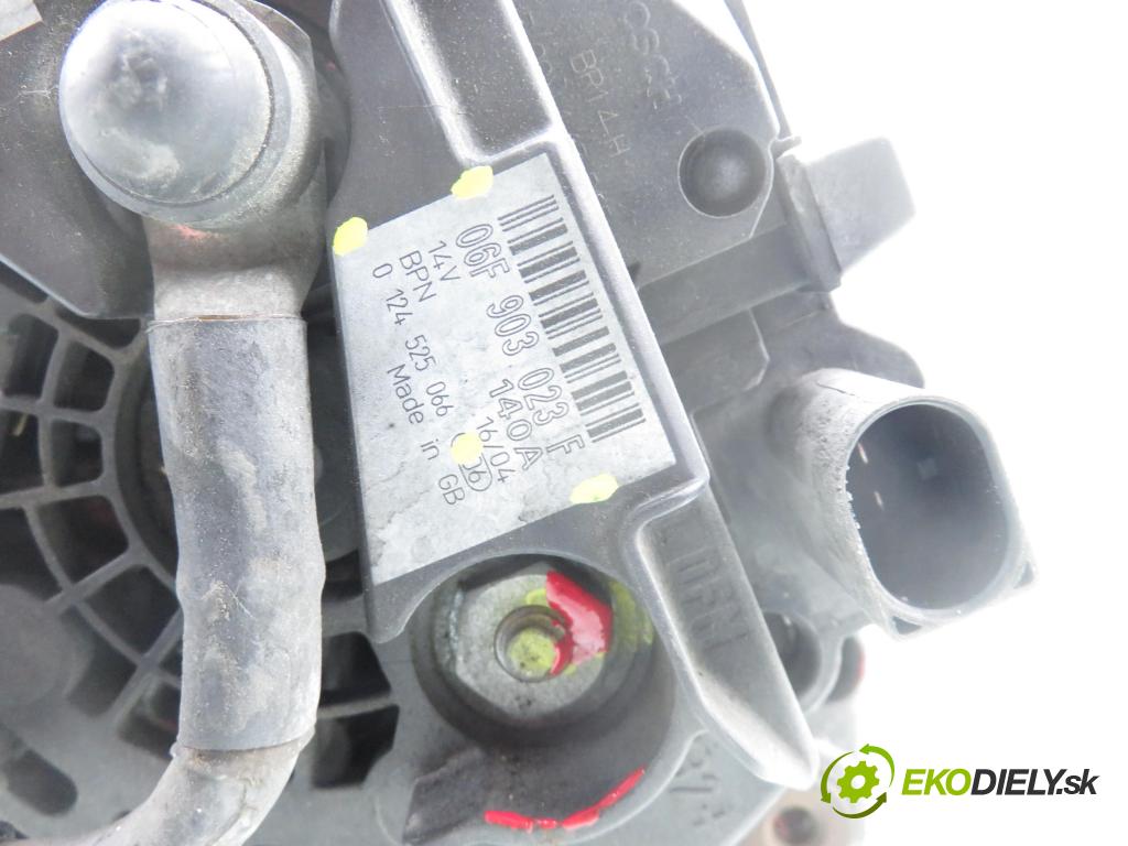 VW GOLF V (1K1) HB 2004 77,00 1.9 TDI PD 105 - BKC 1896,00 Alternátor 06F903023F ; 0124525066 (Alternátor)