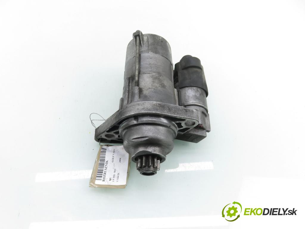 VW GOLF V (1K1) HB 2004 77,00 1.9 TDI PD 105 - BKC 1896,00 startér 02Z911023H. ; D7GS8 (Startér)