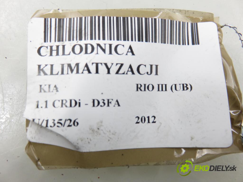 KIA RIO III (UB) HB 2012 55,00 1.1 CRDi - D3FA 1120,00 chladič klimatizácie  (Chladič klimatizácie)