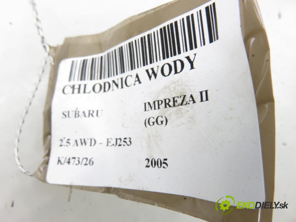 SUBARU IMPREZA kombi (GG) KOMBI 2005 123,00 2.5 167 2457,00 chladič vody