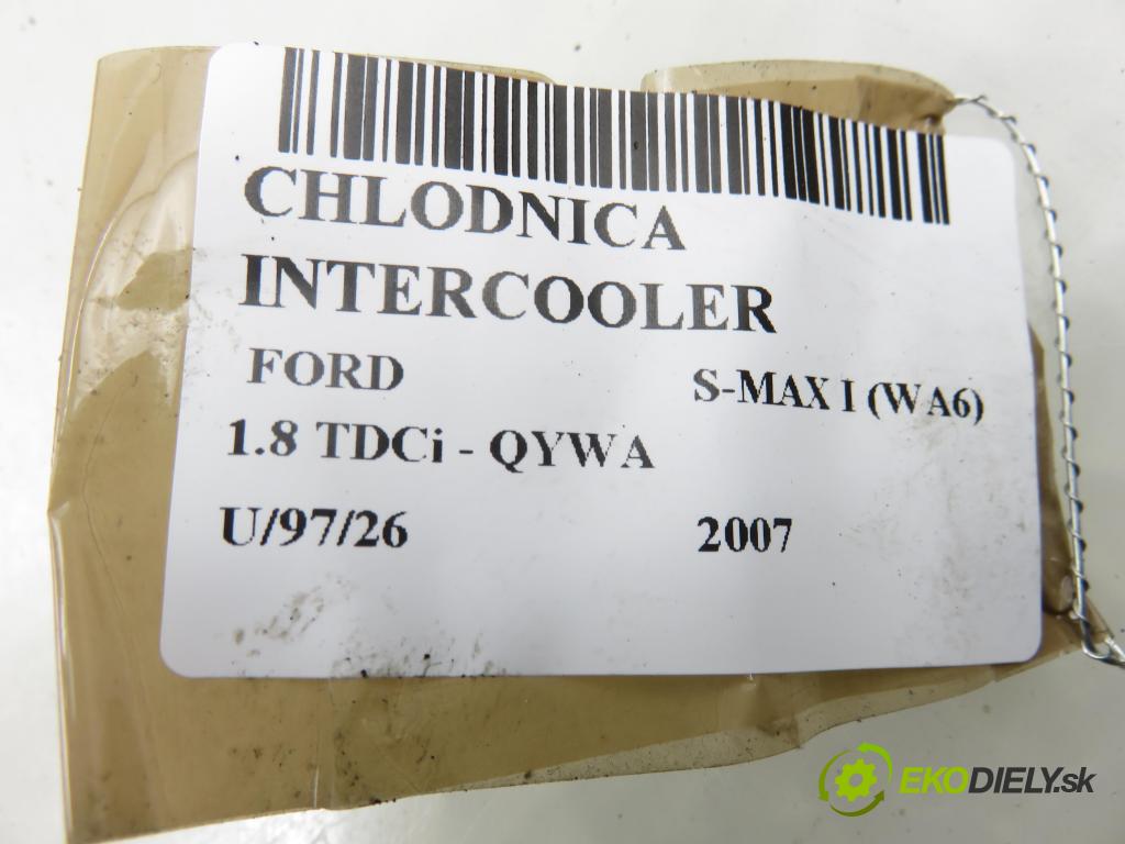 FORD S-MAX (WA6) MINIVAN 2007 92,00 1.8 TDCi 125 - QYWA 1753,00 chladič intercooler
