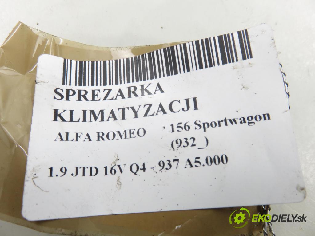 ALFA ROMEO 156 Sportwagon (932_) KOMBI 2004 110,00 1.9 JTD 16V Q4 - 937 A5.000 1910,00 KOMPRESOR: klimatizace 60653652 (Kompresor klimatizace)