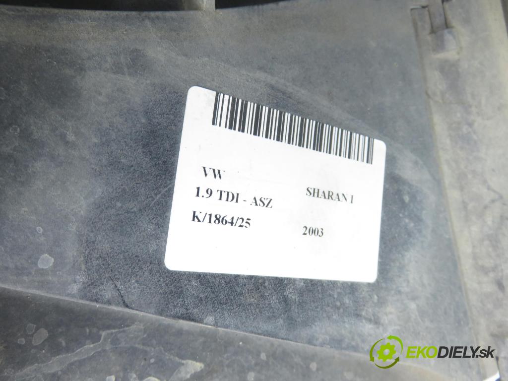 VW SHARAN (7M8, 7M9, 7M6) VAN 2003 96,00 1.9 TDI PD 130 - ASZ 1896,00 Ventilátor chladič klíma/voda 1137328163 ; 0130706818 ; 7M3121203G