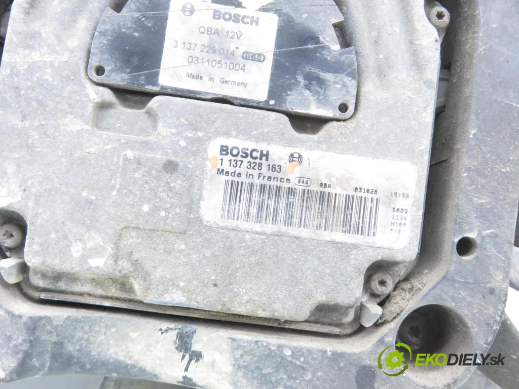 VW SHARAN (7M8, 7M9, 7M6) VAN 2003 96,00 1.9 TDI PD 130 - ASZ 1896,00 Ventilátor chladič klíma/voda 1137328163 ; 0130706818 ; 7M3121203G