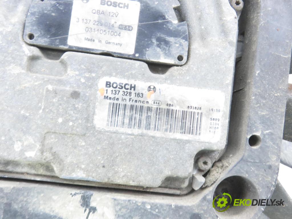 VW SHARAN (7M8, 7M9, 7M6) VAN 2003 96,00 1.9 TDI PD 130 - ASZ 1896,00 Ventilátor chladič klíma/voda 1137328163 ; 0130706818 ; 7M3121203G