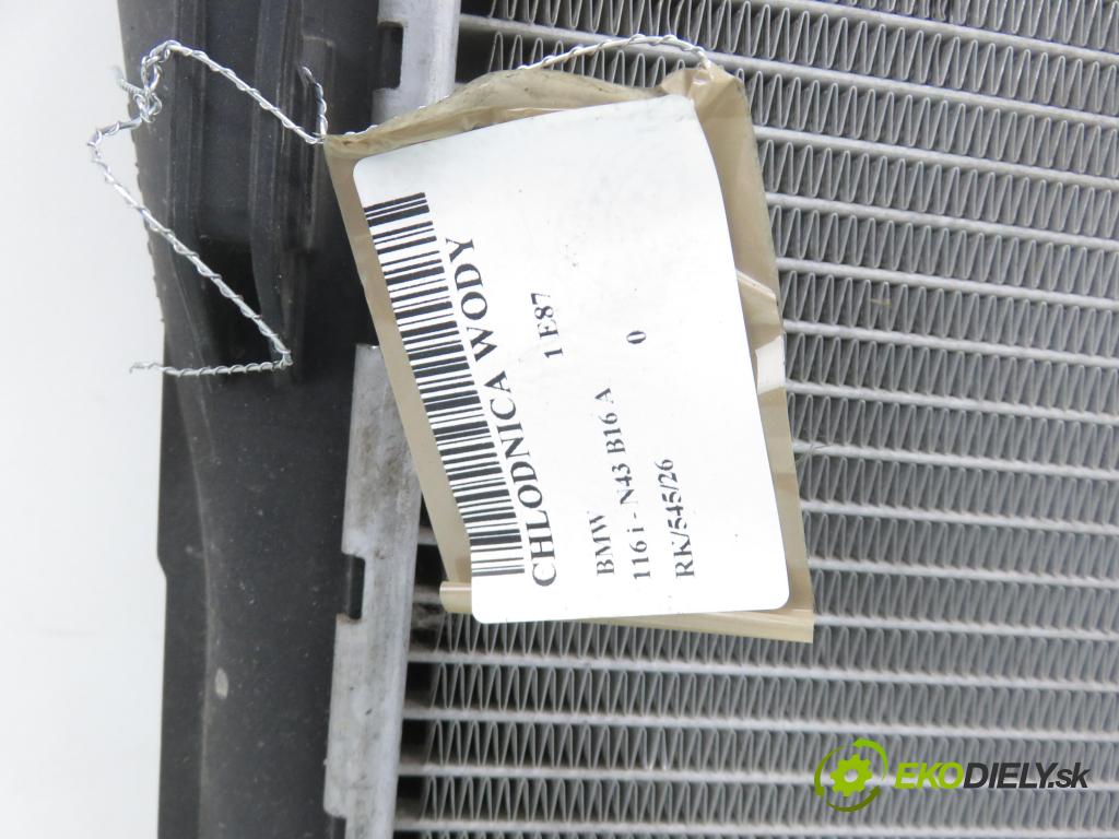 BMW 1 (E87) HB 2009 89,00 116 i - N43 B16 A 1599,00 chladič vody 2725264