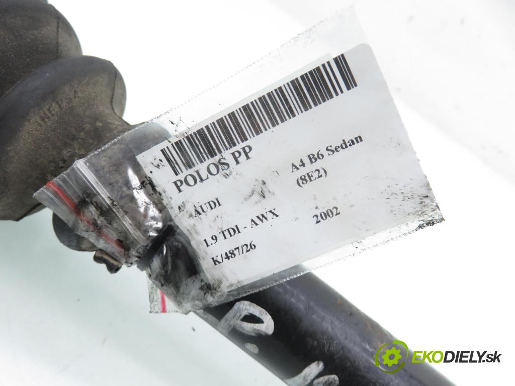 AUDI A4 (8E2, B6) SEDAN 2002 96,00 1.9 TDI PD 130 - AWX 1896,00 Poloos PP 8E0407272S
