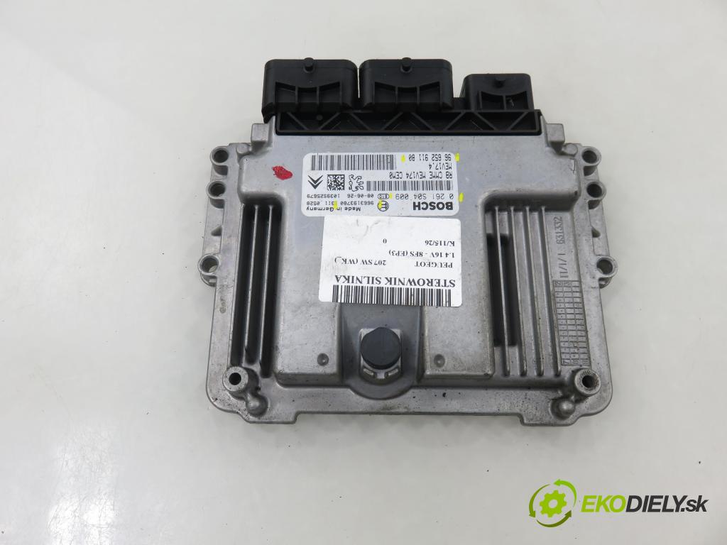 PEUGEOT 207 SW (WK_) KOMBI 2008 70,00 1.4 16V - 8FS (EP3) 1397,00 Riadiaca jednotka Motor 0261S04009 ; 9665291180 ; 9663193780