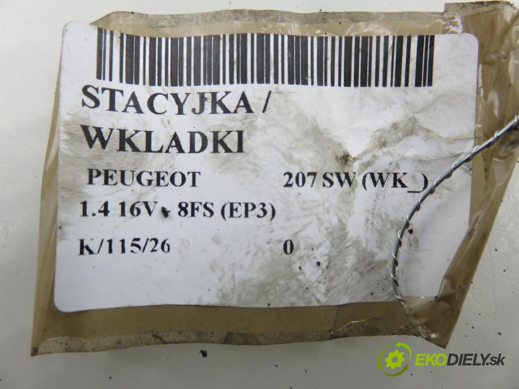 PEUGEOT 207 SW (WK_) KOMBI 2008 70,00 1.4 16V - 8FS (EP3) 1397,00 spinačka 36410600 ; 9663123280 (Spínacia skrinka)
