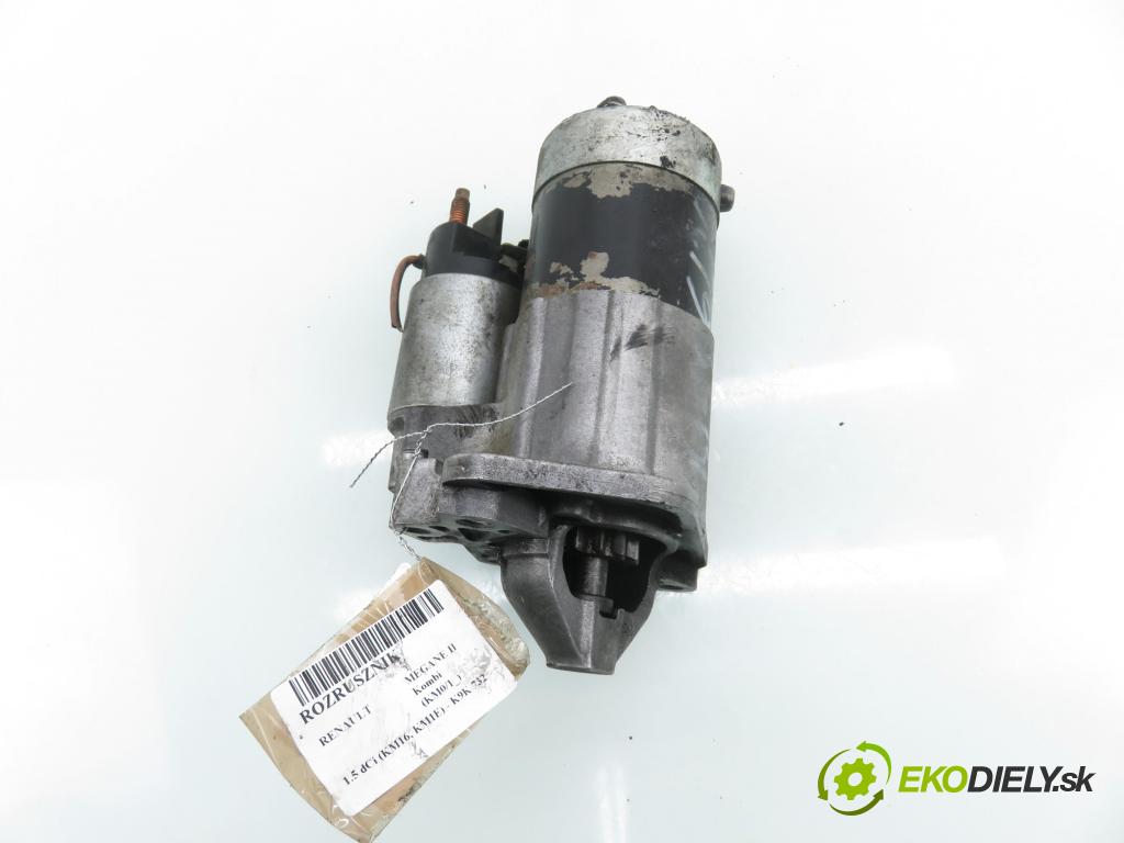 RENAULT MEGANE II Kombi (KM0/1_) KOMBI 2006 78,00 1.5 dCi 106 - K9K 732 1461,00 Štartér 8200584675 ; M000T87881 (Štartér)