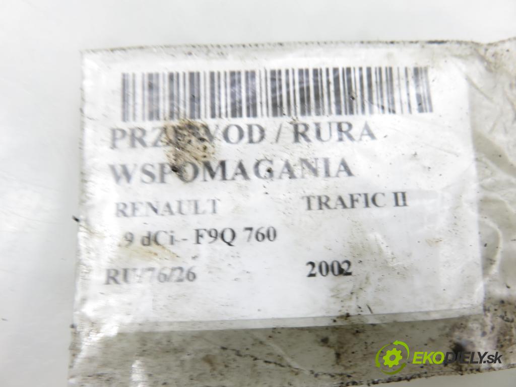 RENAULT TRAFIC II Skrzynia (FL) FURGON 2002 74,00 1.9 dCi - F9Q 760 1870,00 rúrka / Rúra servočerpadlo 207650D