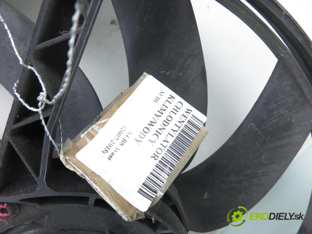 AUDI A4 Avant (8K5, B8) KOMBI 2010 105,00 2.0 TDI - CAGA 1968,00 Ventilátor chladič klíma/voda 989462U ; 8K0121003L