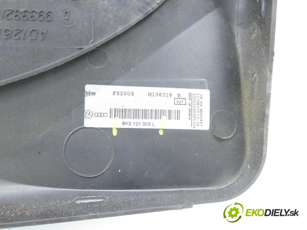 AUDI A4 Avant (8K5, B8) KOMBI 2010 105,00 2.0 TDI - CAGA 1968,00 Ventilátor chladič klíma/voda 989462U ; 8K0121003L