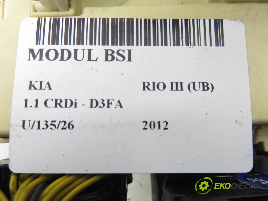 KIA RIO III (UB) HB 2012 55,00 1.1 CRDi - D3FA 1120,00 Skrinka POJISTKY: 919501W530