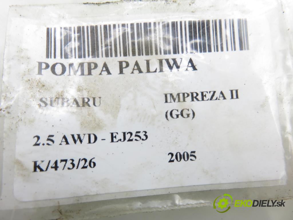 SUBARU IMPREZA kombi (GG) KOMBI 2005 123,00 2.5 167 2457,00 pumpa paliva