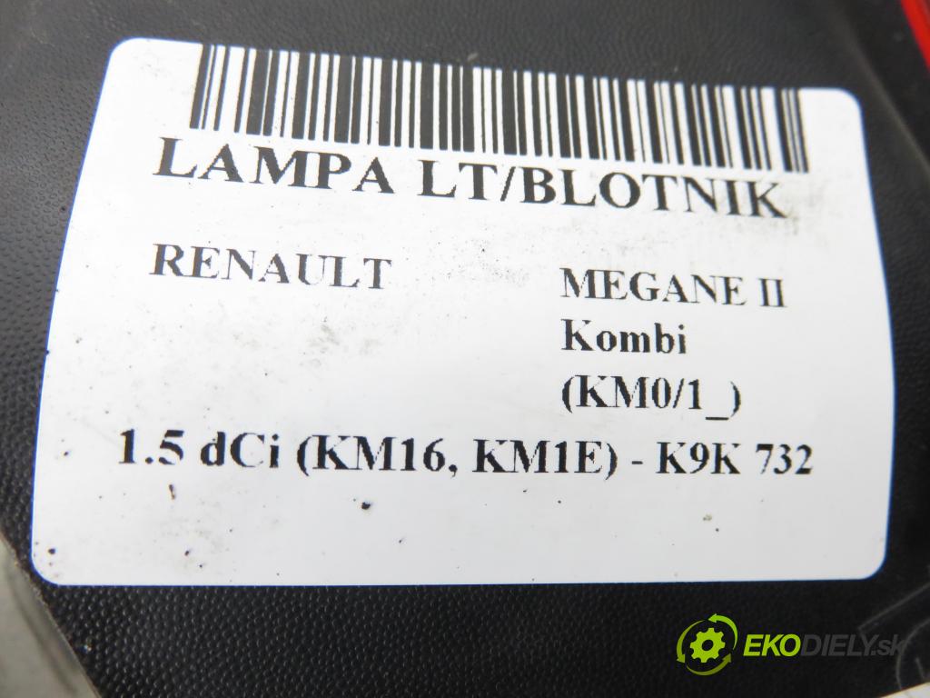 RENAULT MEGANE II Kombi (KM0/1_) KOMBI 2006 78,00 1.5 dCi 106 - K9K 732 1461,00 Svetlo ľavé zadné 8200417349