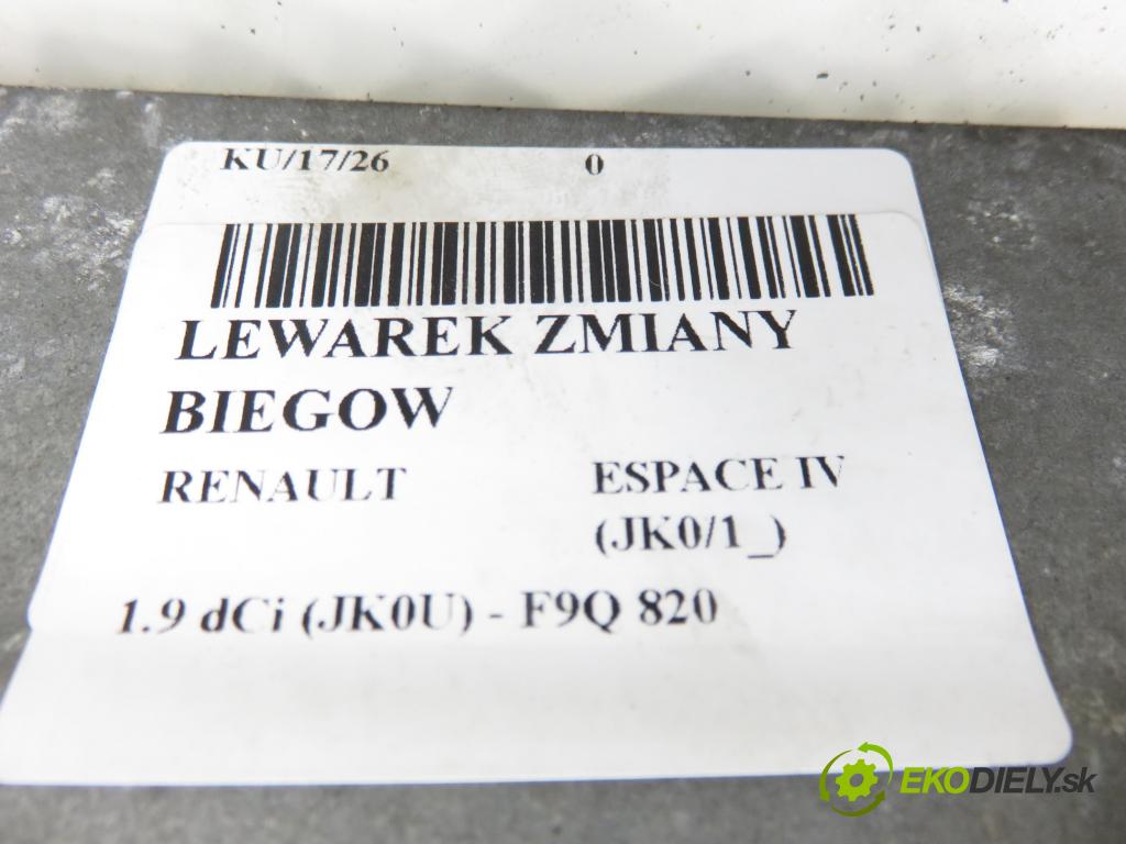 RENAULT ESPACE IV (JK0/1_) VAN 2005 85,00 1.9 dCi 116 - F9Q 820 1870,00 ZVEDÁK: 3832120