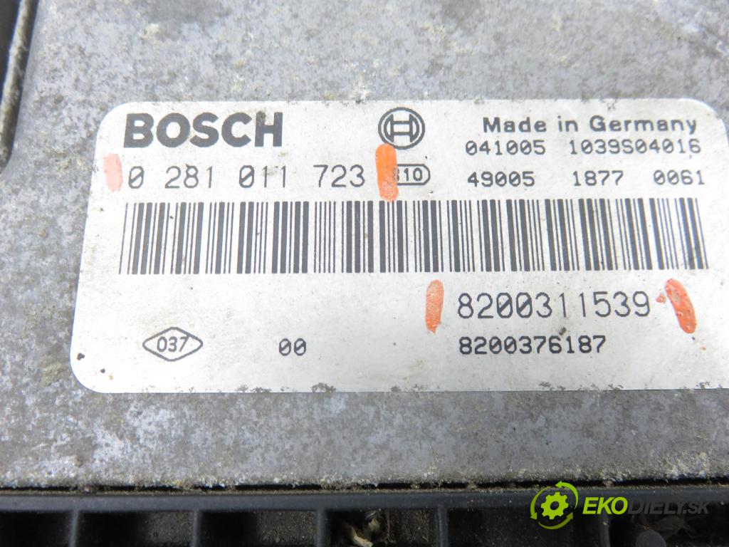 RENAULT ESPACE IV (JK0/1_) VAN 2005 85,00 1.9 dCi 116 - F9Q 820 1870,00 Riadiaca jednotka Motor 0281011723 ; 8200311539