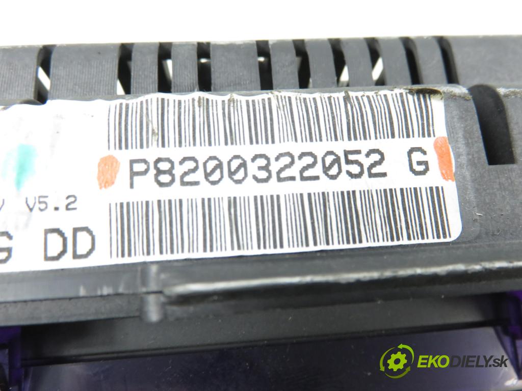 RENAULT ESPACE IV (JK0/1_) VAN 2005 85,00 1.9 dCi 116 - F9Q 820 1870,00 prístrojovka elektrický P8200322052G