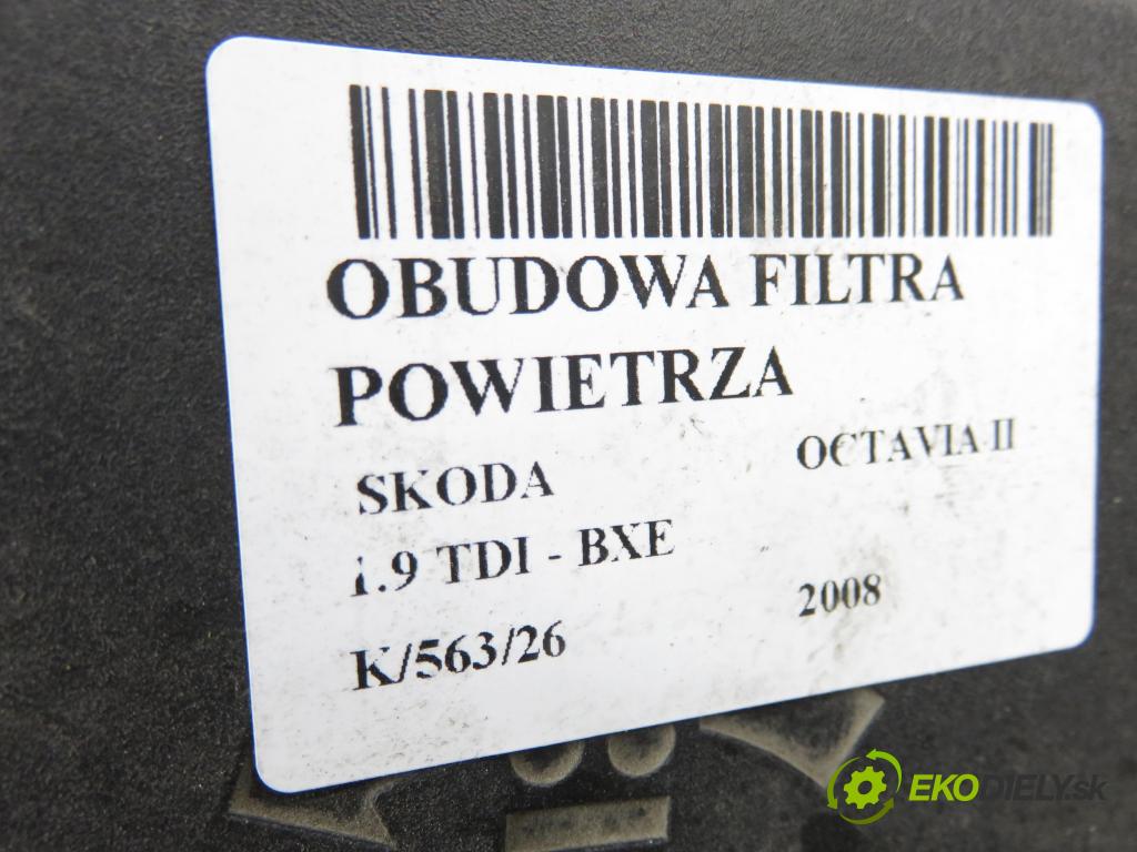 SKODA OCTAVIA II (1Z3) LIFTBACK 2008 77,00 1.9 TDI - BXE 1896,00 Obal filtra vzduchu 3C0129607BA ; 3C0129601BK (Obal vzduchového filtra)