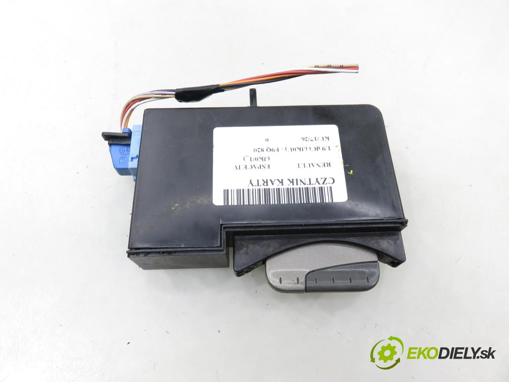 RENAULT ESPACE IV (JK0/1_) VAN 2005 85,00 1.9 dCi 116 - F9Q 820 1870,00 čítač KARTY: 8200224594