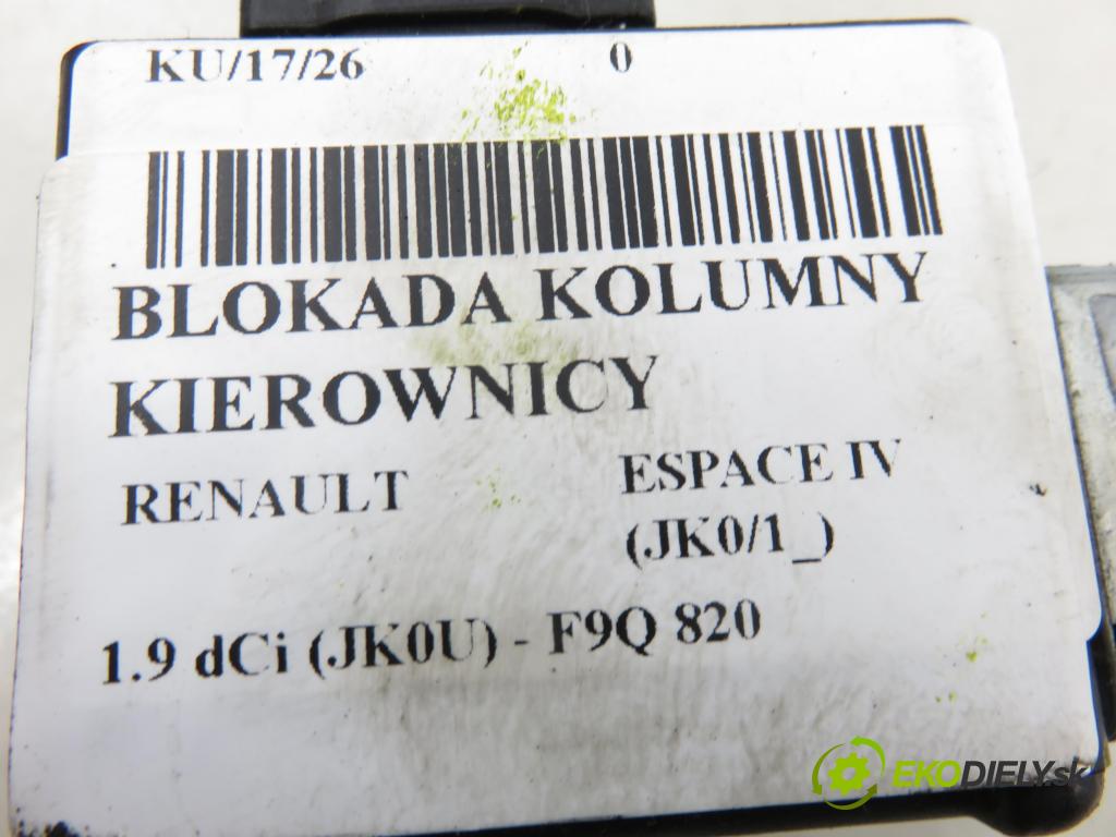 RENAULT ESPACE IV (JK0/1_) VAN 2005 85,00 1.9 dCi 116 - F9Q 820 1870,00 blokáda tyče volantu 8200033233