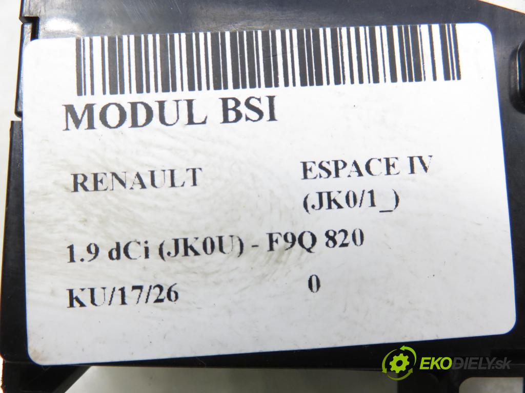 RENAULT ESPACE IV (JK0/1_) VAN 2005 85,00 1.9 dCi 116 - F9Q 820 1870,00 MODUL UCH-2 8200440755 ; 8200315962