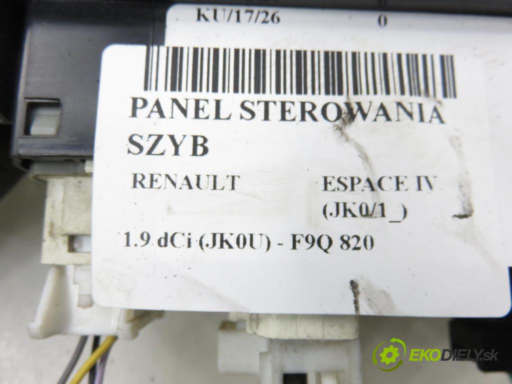RENAULT ESPACE IV (JK0/1_) VAN 2005 85,00 1.9 dCi 116 - F9Q 820 1870,00 Panel ovládania okien