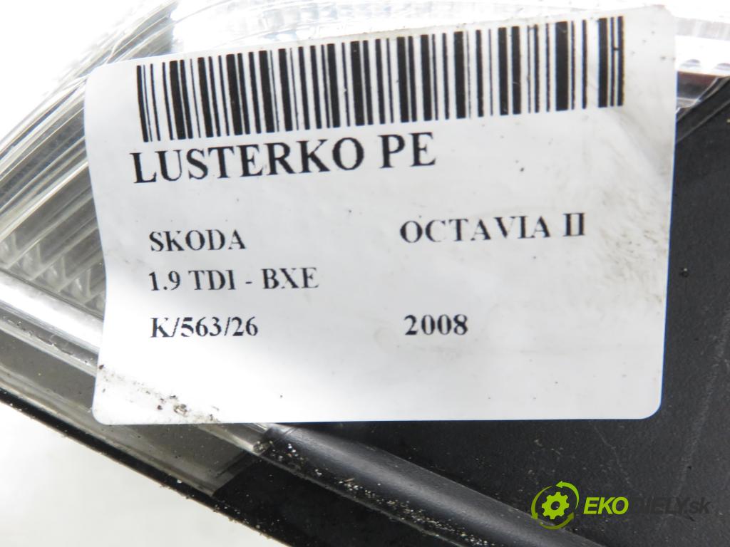 SKODA OCTAVIA II (1Z3) LIFTBACK 2008 77,00 1.9 TDI - BXE 1896,00 Spätné zrkadlo