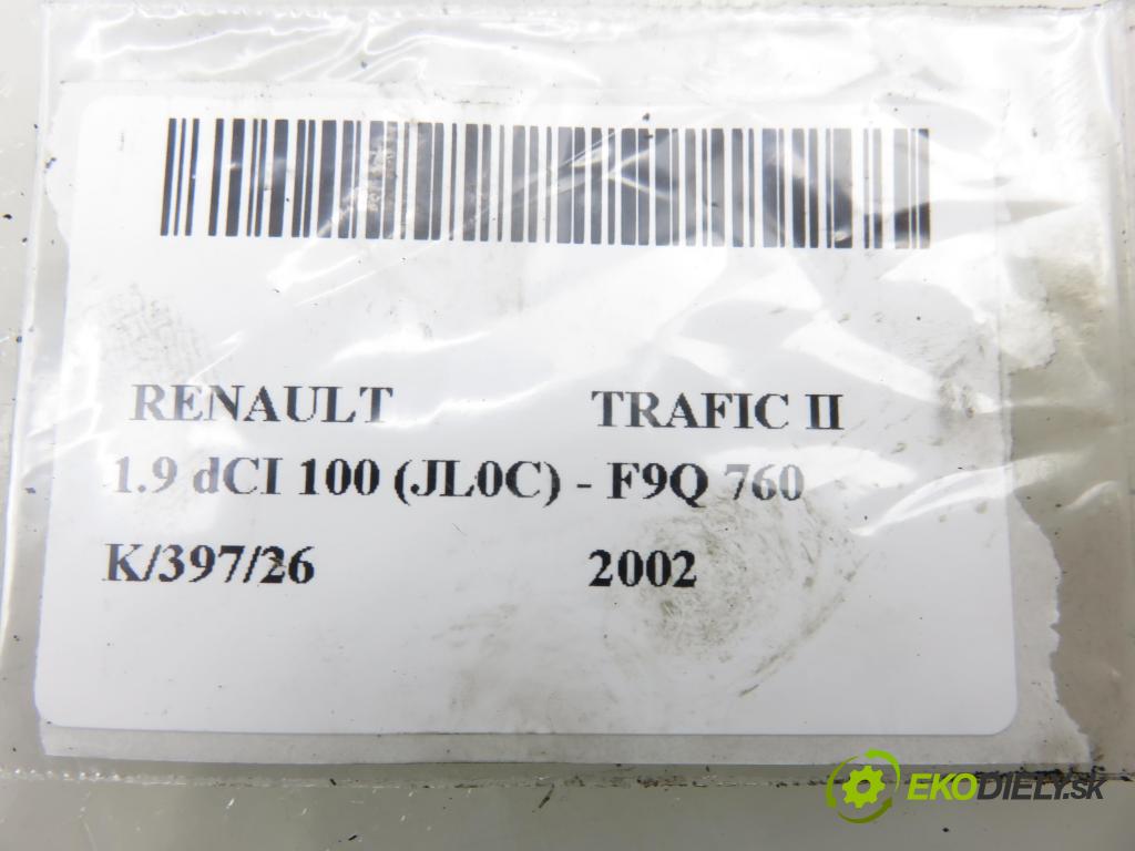 RENAULT TRAFIC II Autobus (JL) BUS 2002 74,00 1.9 dCI 100 (JL0C) - F9Q 760 1870,00 Rúra intercoolera turba 090820