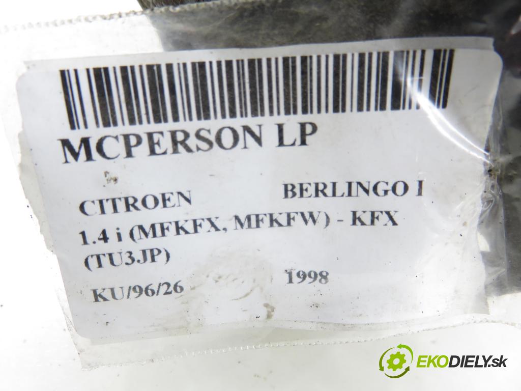CITROEN BERLINGO / BERLINGO FIRST nadwozie wielkoprzestrzenne (MPV) KOMBIVAN 1998 55,00 1.4 i 75 - KFX 1360,00 MCPERSON LP S010319G