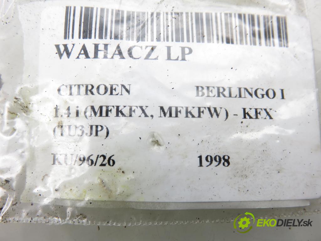 CITROEN BERLINGO / BERLINGO FIRST nadwozie wielkoprzestrzenne (MPV) KOMBIVAN 1998 55,00 1.4 i 75 - KFX 1360,00 Rameno LP D120142